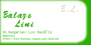 balazs lini business card